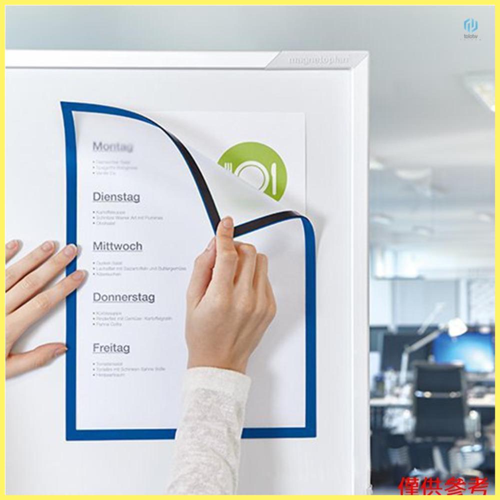 Transparent PVC Magnetic File Frame for A4 Size Letter Paper | 蝦皮購物