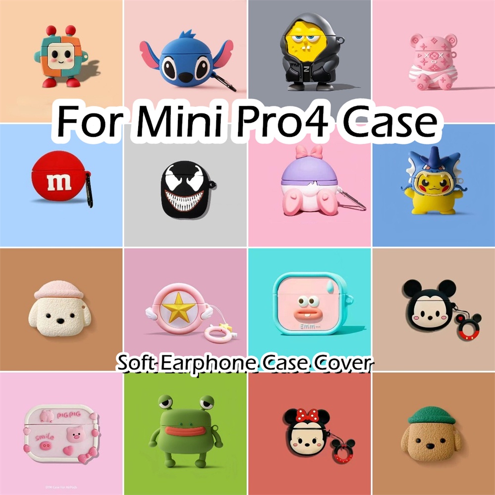 現貨! 適用於 Mini Pro4 Case 動漫卡通造型軟矽膠耳機套外殼保護套 NO.2 | 蝦皮購物