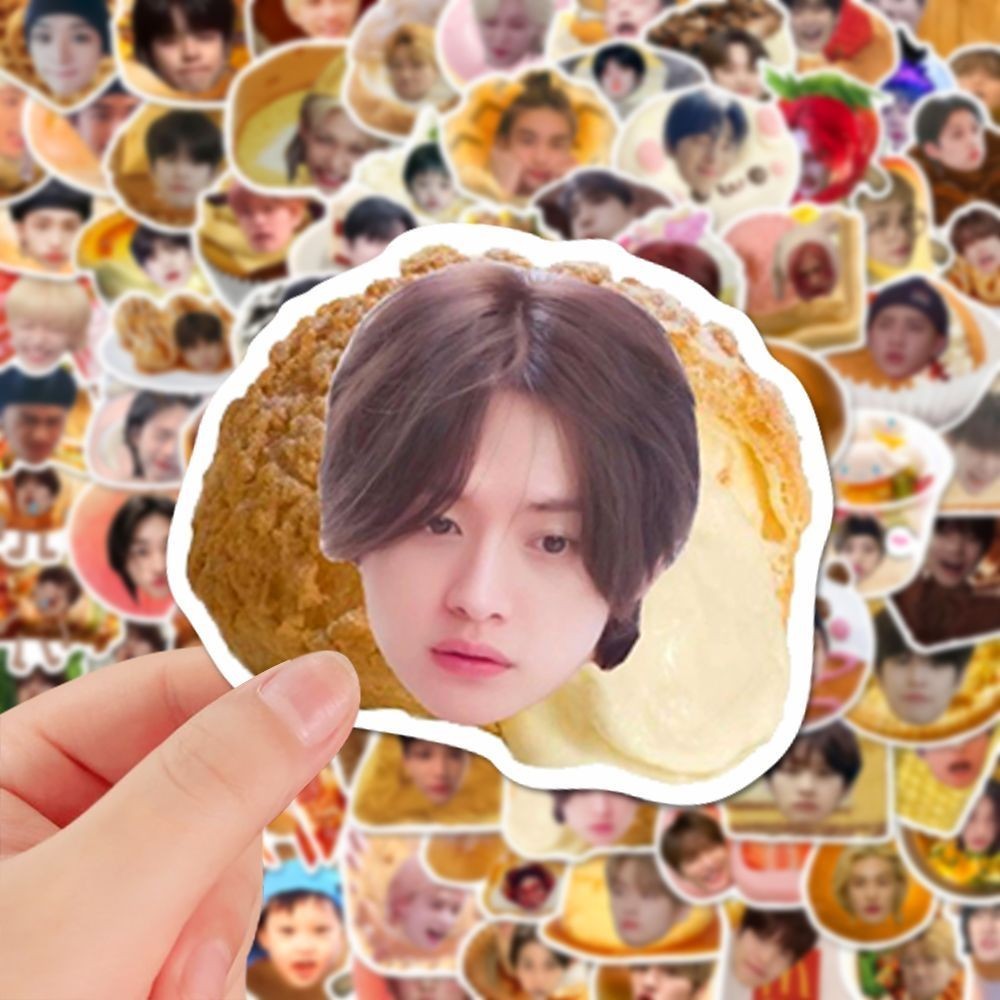 l9O張ins可愛萌系男團straykids食物貼紙高顏值李龍馥方燦diy貼畫 | 蝦皮購物