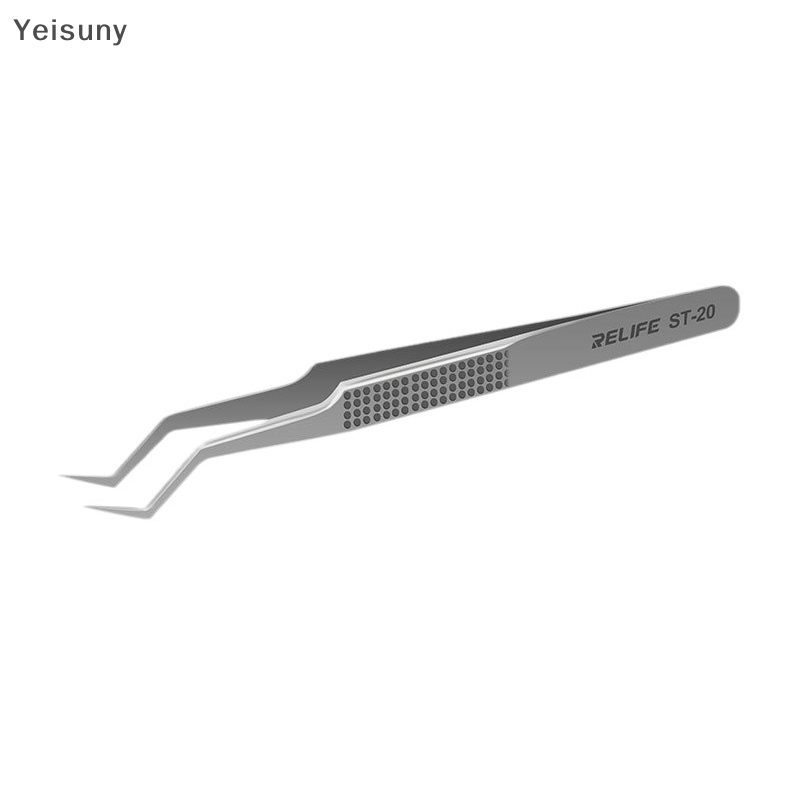[Yei] St-20 芯片錫片定位不銹鋼鑷子高硬度焊接和IC芯片微修復鉗工具 | 蝦皮購物