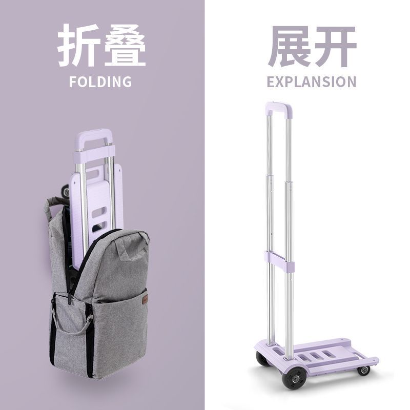 手拉車 拉桿車 拉桿摺疊小拉車 拉車摺疊車 收納手推車 老人購物車 摺疊購物車 多功能摺疊購物車 買菜拉車 摺疊購物推 | 蝦皮購物