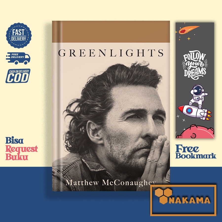 Greenlights By Matthew McConaughey - Hardcover, Good Condition (2020)