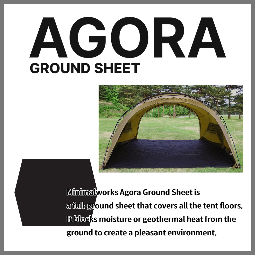 ★MINIMALWORKS★ALBERGUE GROUND SHEET Minimal Works Shelter G Ground Sheet – MECH CAMP