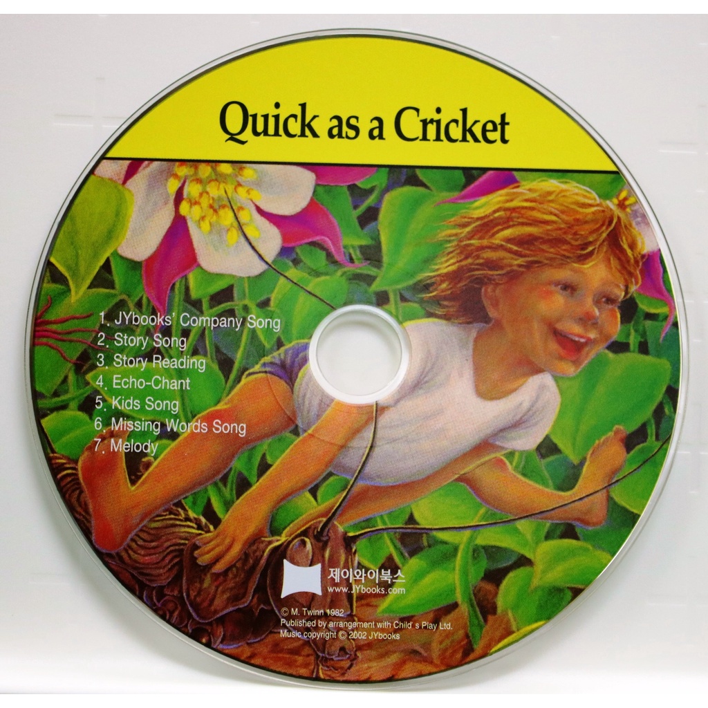 Quick as a Cricket (1CD only)(韓國JY Books版) 廖彩杏老師推薦有聲書