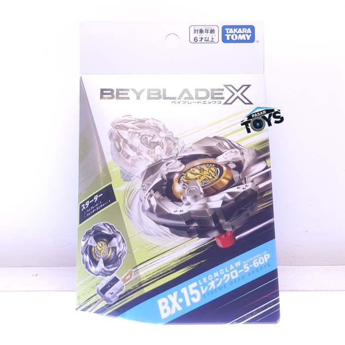 Beyblade X 啟動器 Leonclaw 5 60p Bx 15 Leon 爪啟動器 Takara Tomy 蝦皮購物