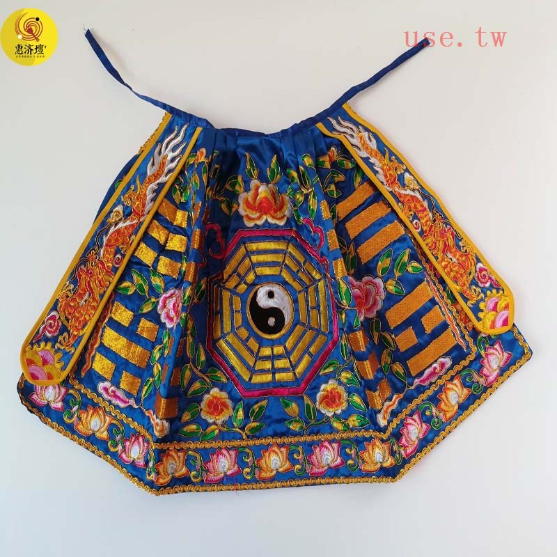 藍色八卦神衣道家繡品神仙斗篷神像龍袍八卦衣太極佛像披風39cm | 蝦皮購物