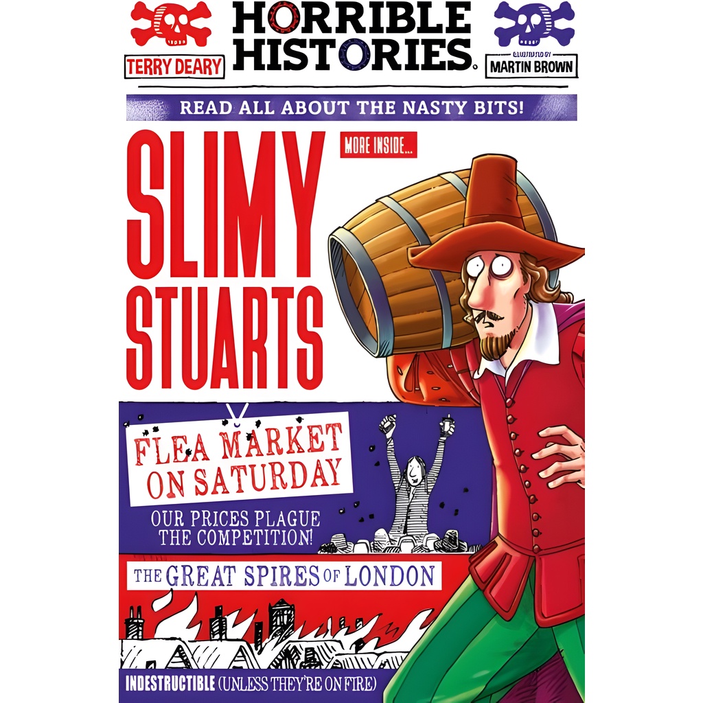Slimy Stuarts (newspaper edition)(Horrible Histories)/Terry Deary【禮筑外文