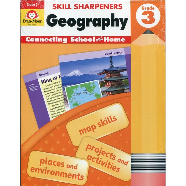 Skill Sharpeners Geography, Grade 3/Evan-Moor Educational Publishers【禮筑 ...