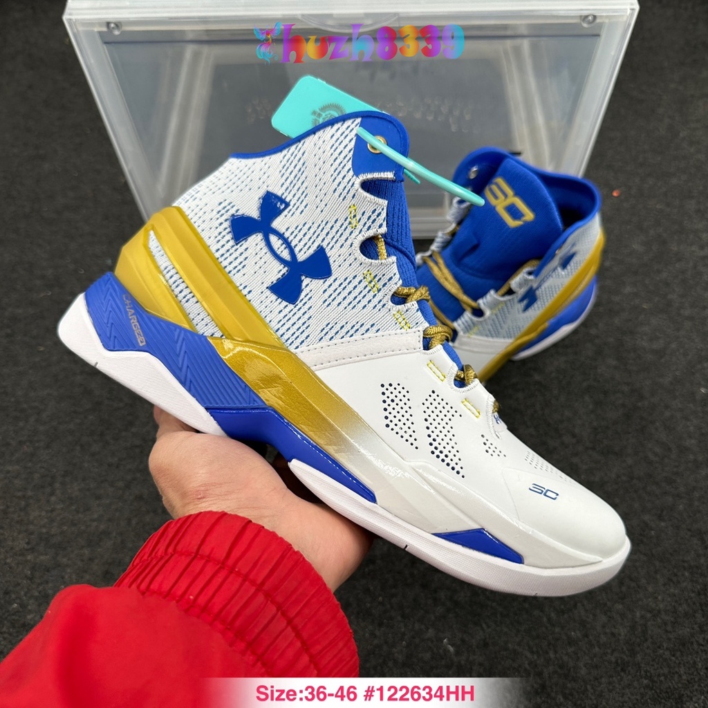 Curry 2 red on sale white and blue