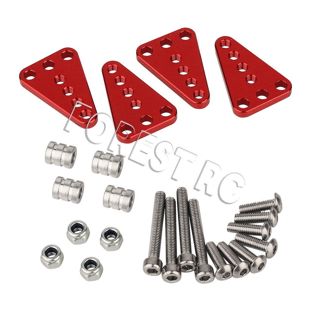 AXIAL 4 件裝可調節合金減震塔箍升降支架適用於軸向 SCX10 90027 90028 90021 90022 1 | 蝦皮購物