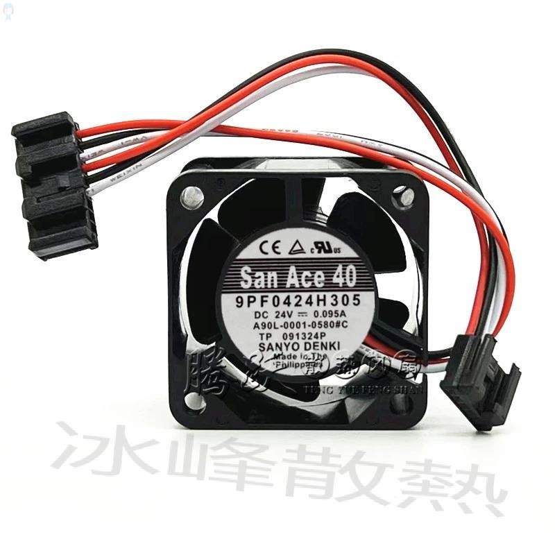 Replacement Cooling Fan For FANUC A90L-0001-0580#B - 24V 0.095A 4CM (9PF0424H304)