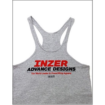 【INZER】訓練背心Logo White tank tops健美健力IPF_IWF-sportssupport | 蝦皮購物