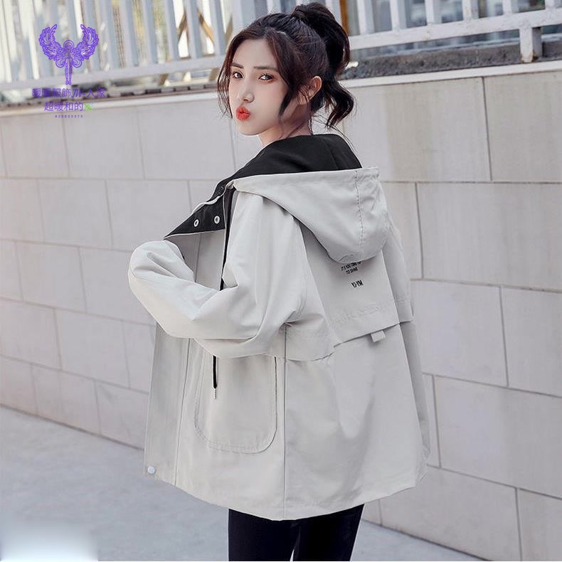 工裝外套少女春秋裝新款初中高中學生韓版寬松休閑薄款上衣服韓版