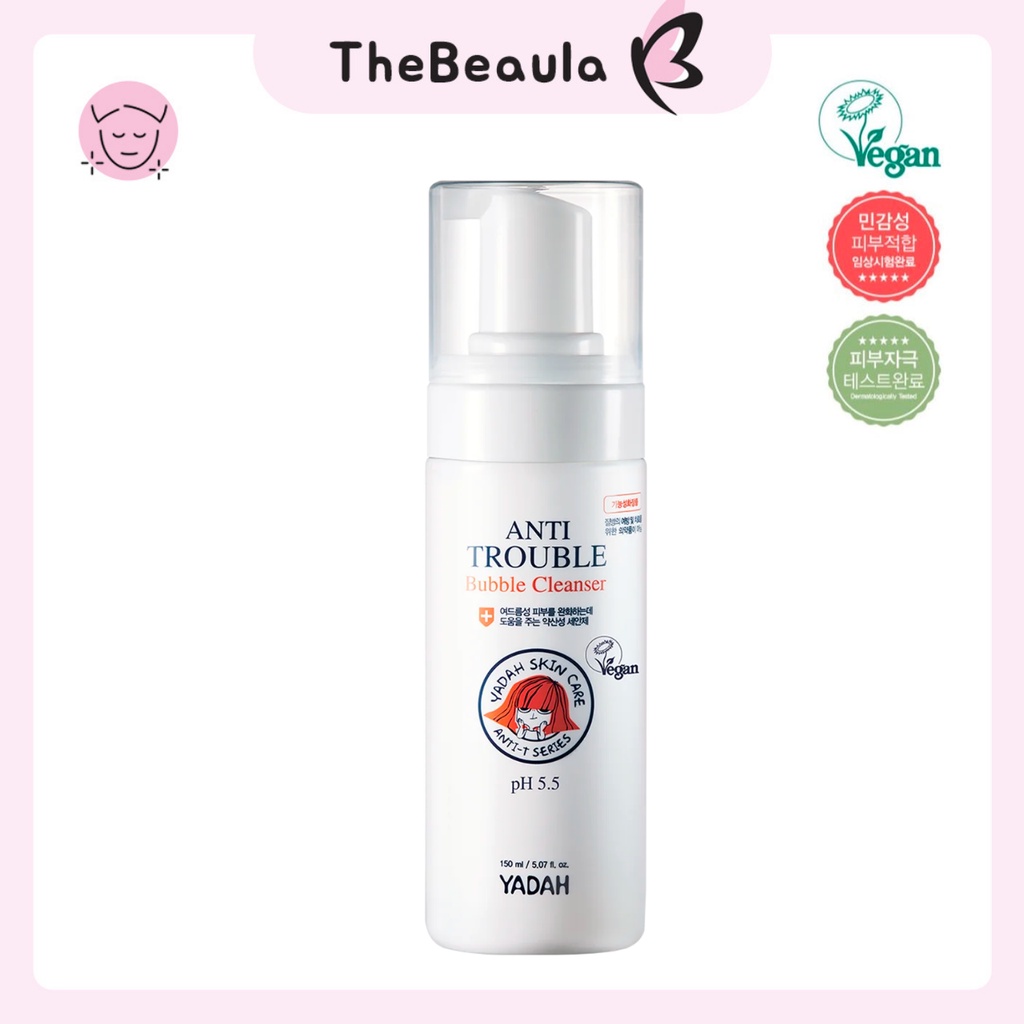 Yadah Anti 泡沫潔面乳 Anti Trouble Bubble Cleanser [ 150 ml ] 蝦皮購物
