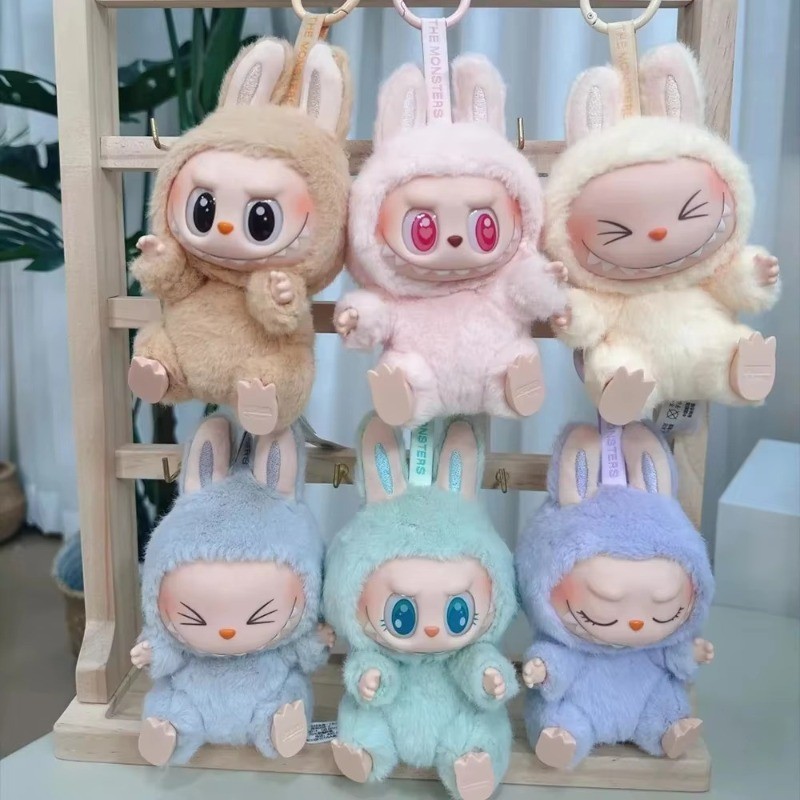 卡通可愛 Labubu The Monsters Box Mystery 可動人偶玩具 Cardiac Macarone | 蝦皮購物