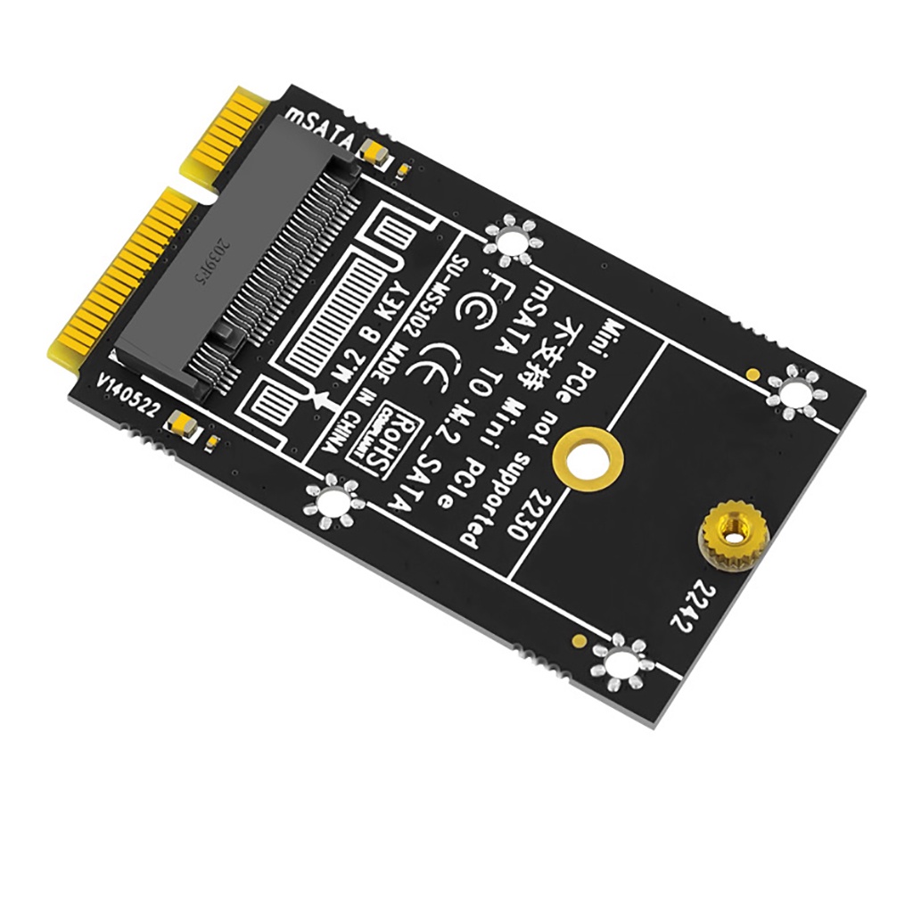 Jmt MSata 轉 M.2 SATA 轉接卡 M2 B-KEY NGFF 2230 2242 SSD 硬盤擴展卡 M | 蝦皮購物