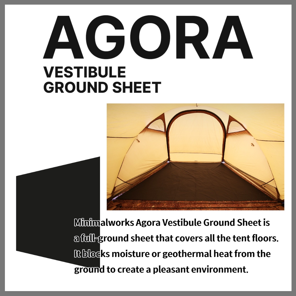 ★MINIMALWORKS★AGORA GROUND SHEET ▷twinovamall◁[MinimalWorks] Agora Shelter Ground Sheet TPU