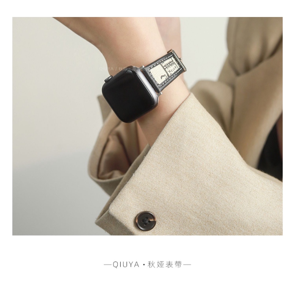 黑白字畫 Redmi Watch 5 4 3 Active 2 Lite 真皮拼帆布休閒男女款 小米手錶超值版 錶帶 | 蝦皮購物