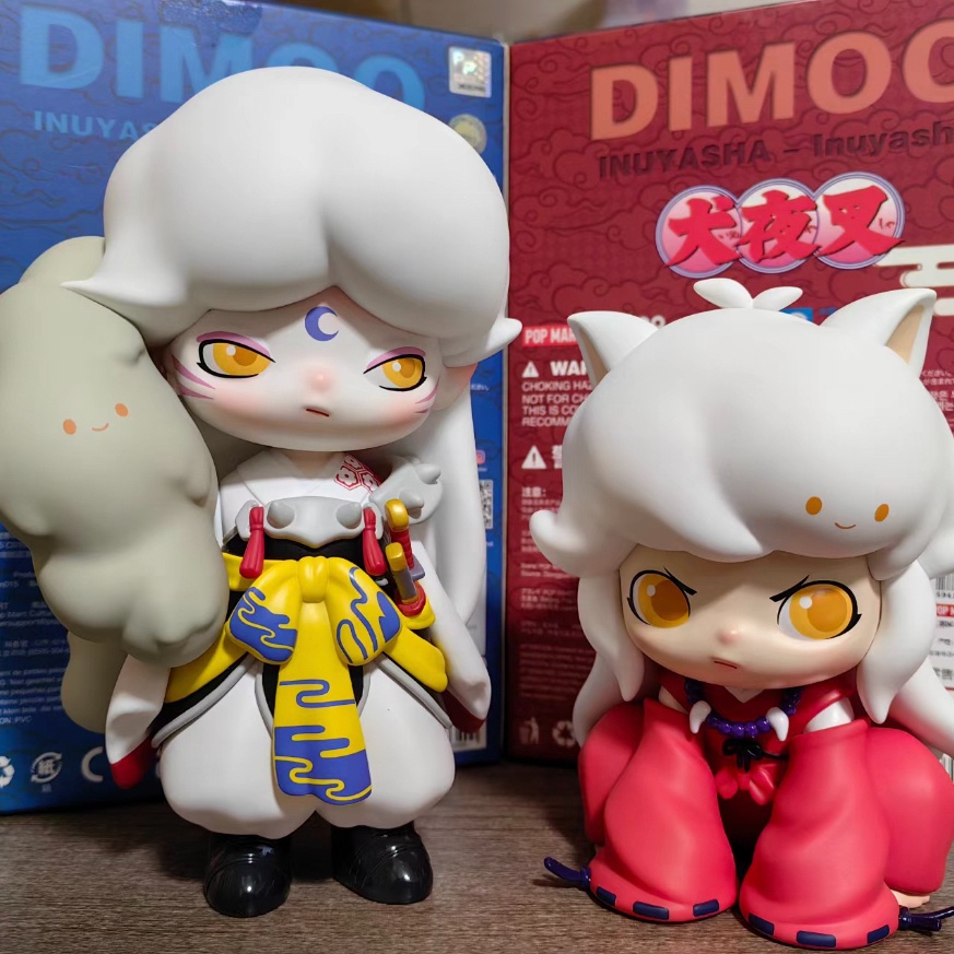POP MART DIMOO 犬夜叉 フィギュア 正品】泡泡瑪特POPMART DIMOO 犬夜叉& 殺生丸大娃手辦玩偶擺件禮物