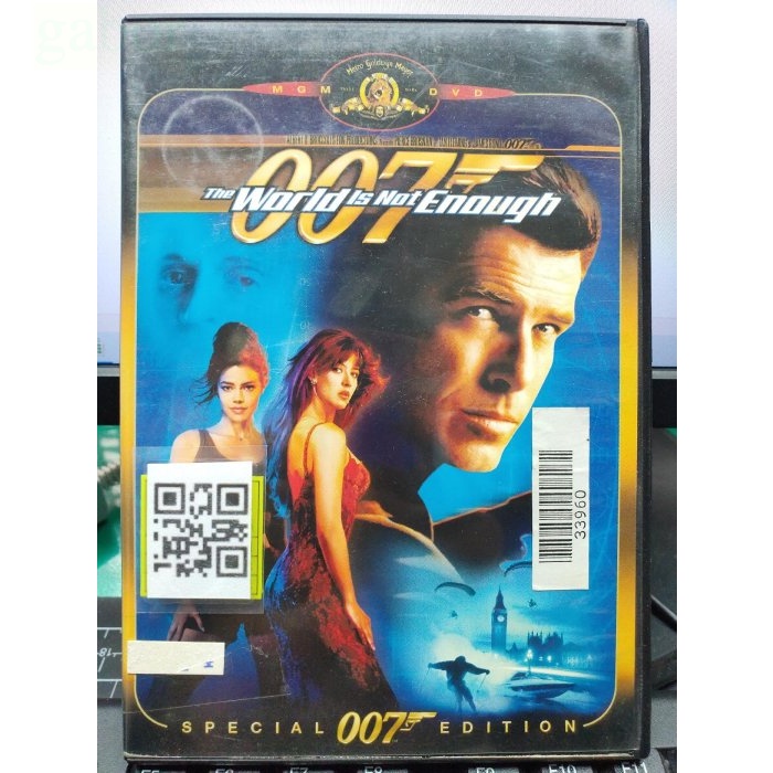 挖寶二手片-Y29-068-正版DVD-電影【007縱橫天下】-皮爾斯布洛斯南 蘇菲瑪索(直購價)海報是影印