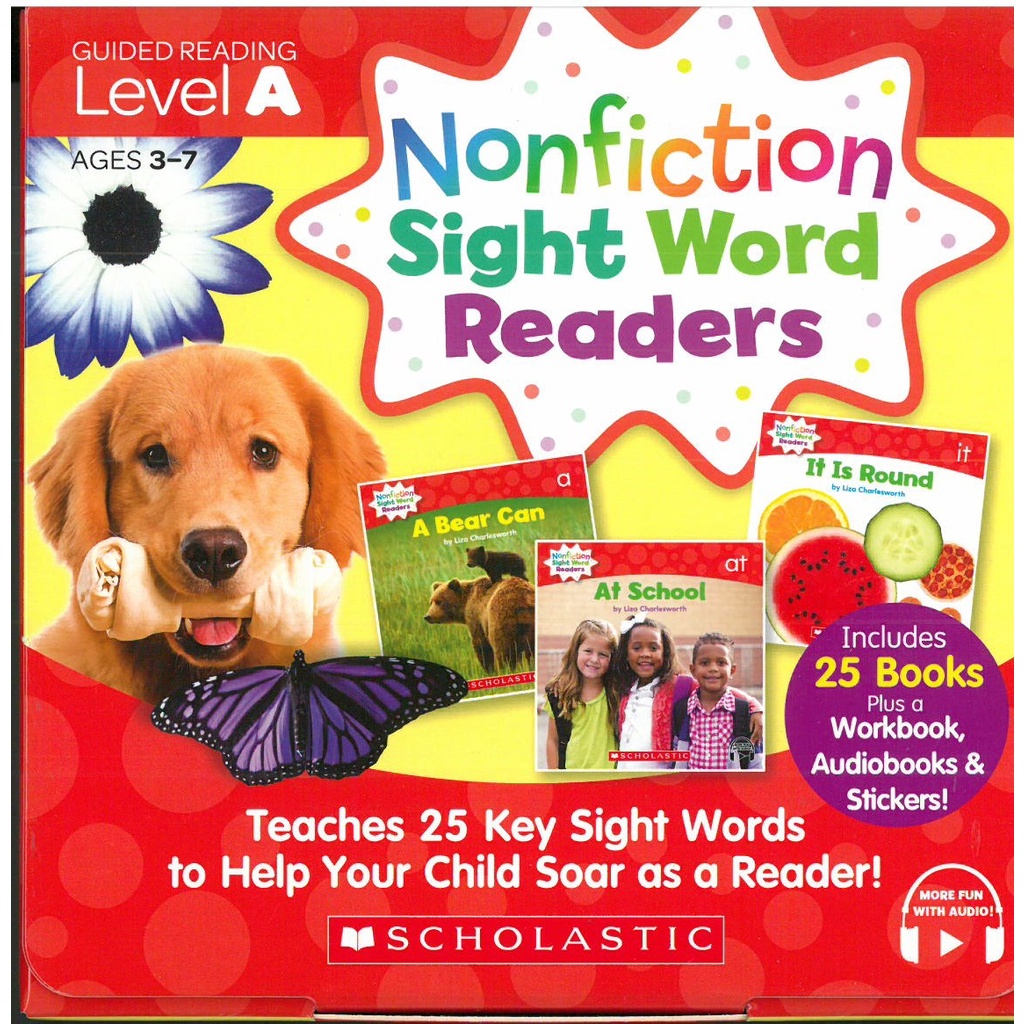 Nonfiction Sight Word Readers Level A (25本小書+Storyplus)(有聲書)/Lisa ...