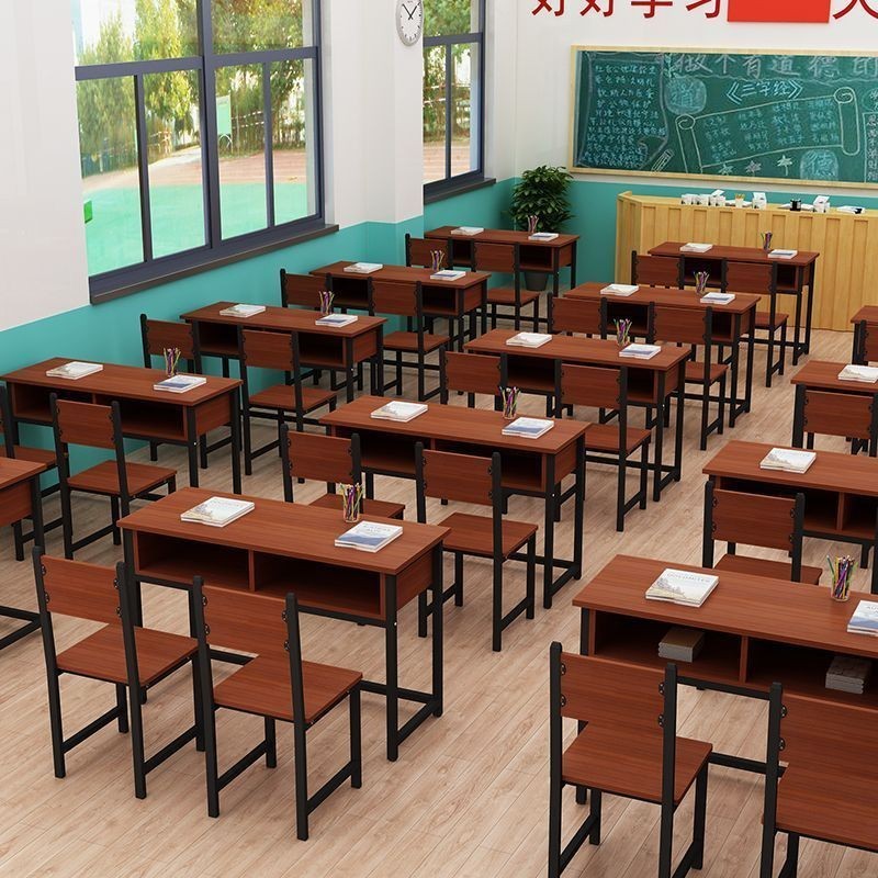【開立發票】免運 學校課桌椅 中小學生雙層課桌 輔導班培訓桌 補習班帶抽屜課桌椅 桌椅組合 課桌 桌子 | 蝦皮購物