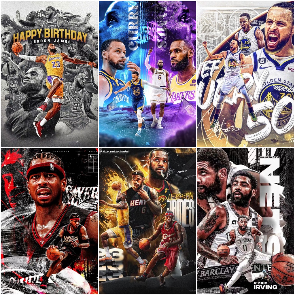 NBA球星拼圖 300片500片1000片拼圖 木質拼圖 快速出貨 潮玩解壓 益智玩具 生日禮物 | 蝦皮購物