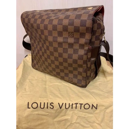 Louis Vuitton Damier Ebene Naviglio N45255 Brown Cloth ref.1028971 - Joli  Closet