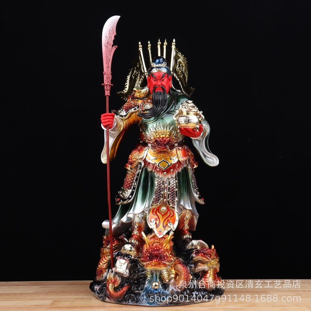 神尊模型 廟會模型神尊 小神尊 關公 關公擺件 武財神爺九龍關公神像關羽關帝供奉擺件客廳樹脂佛像招財正版批發 | 蝦皮購物