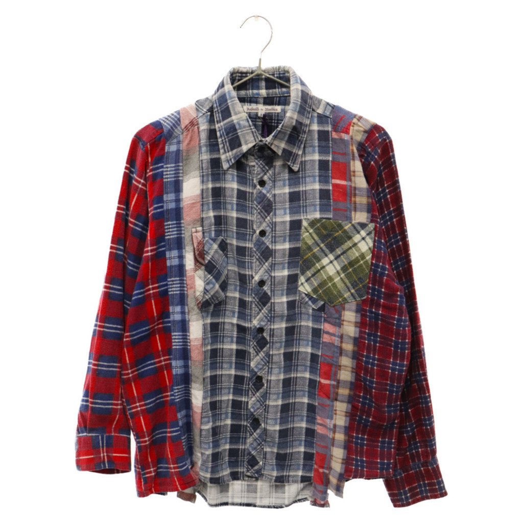 衝撃特価 【Lサイズ】 Needles OVO Flannel Shirt 7 CUTS - メンズ