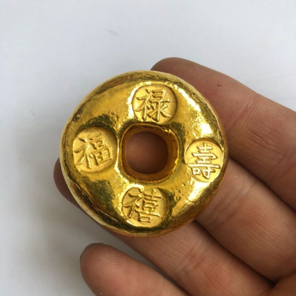 Qing Dynasty Gold Ingots and Bars, Qing Dynasty Fu Lu Shou X | 蝦皮購物