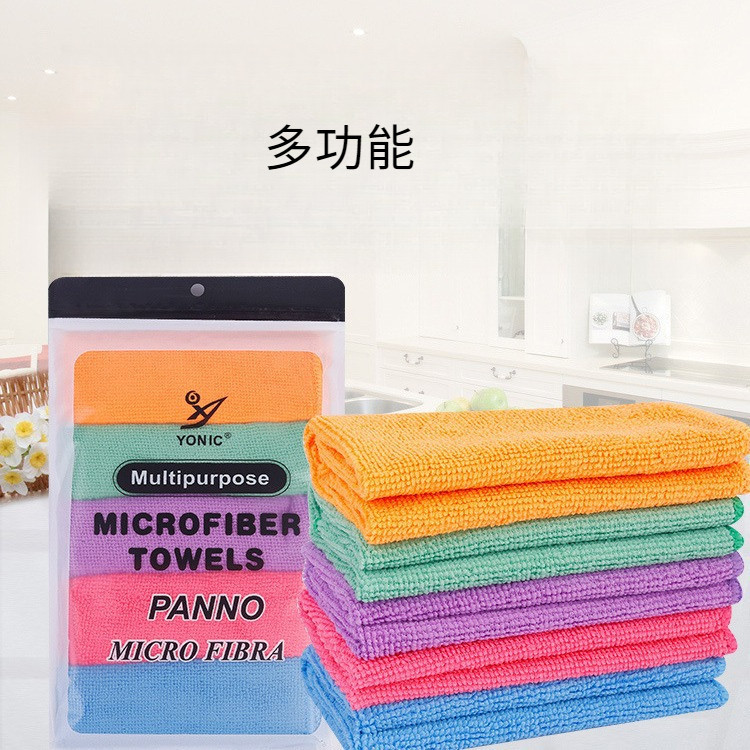 1套（5片） 廚房抹布 多功能 超細纖維 清潔布 洗碗布 百潔布 易清洗 碟碗清潔 快速晾乾 不掉毛 | 蝦皮購物
