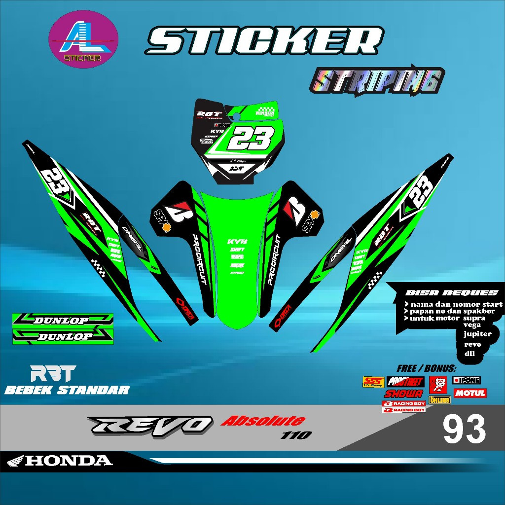 RBT REVO ABSOLUTE 110 rkt VEGA BEBEK MODIF SUPERMOTO YZ CRF | 蝦皮購物