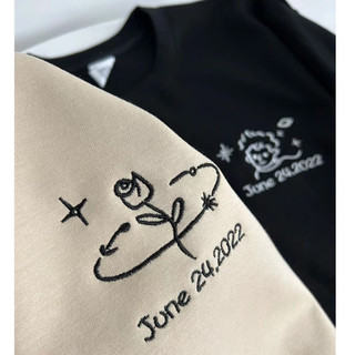 訂製logo 情侶訂製刺繡logo 客制刺繡logo 客製化衣服 diy班服 情侶裝 親子裝 訂製小王子和玫瑰花 | 蝦皮購物