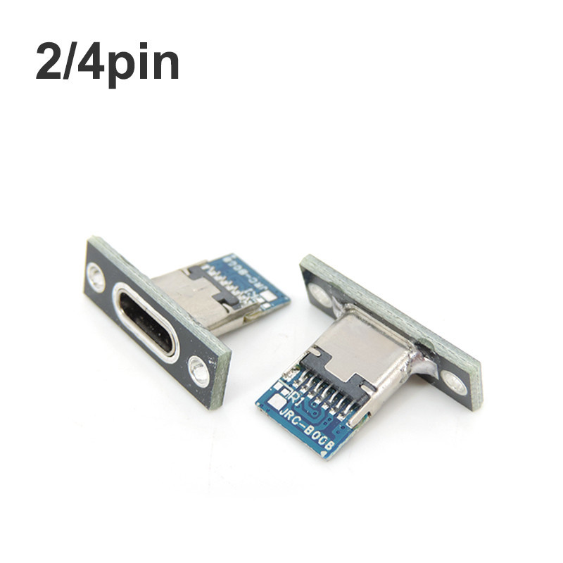 2p 4p Type-C USB 插孔 3.1 Type-C 2Pin 4Pin 母頭連接器插孔充電端口 USB 3.1 | 蝦皮購物