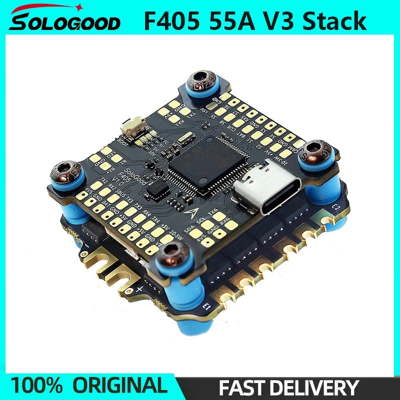 Sologood F405 55A V3 Stack ICM42688P F405 飛控 BLHELI_S 55A 4i | 蝦皮購物