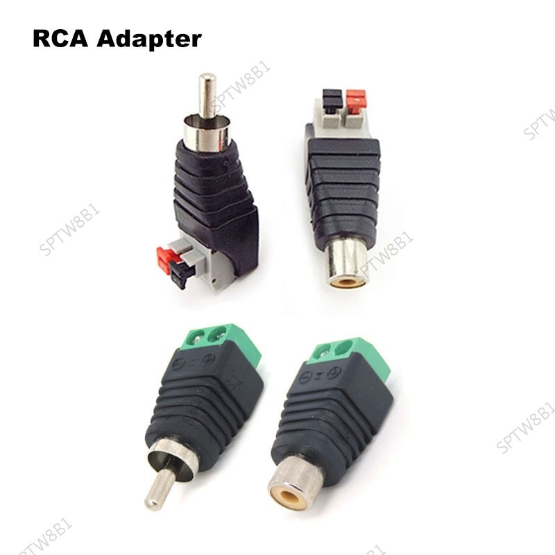 Rca 適配器揚聲器連接器端子線 A/V 電纜到 RCA 公插頭 RCA 母插孔按電纜 TW8B1 | 蝦皮購物