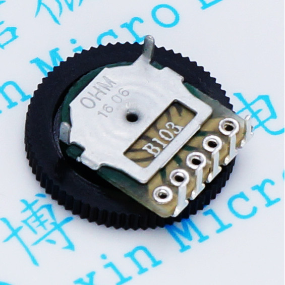 雙聯 B103 10K 撥盤電位器 齒輪電位器 16*2MM 雙聯 5腳 高品質 | 蝦皮購物