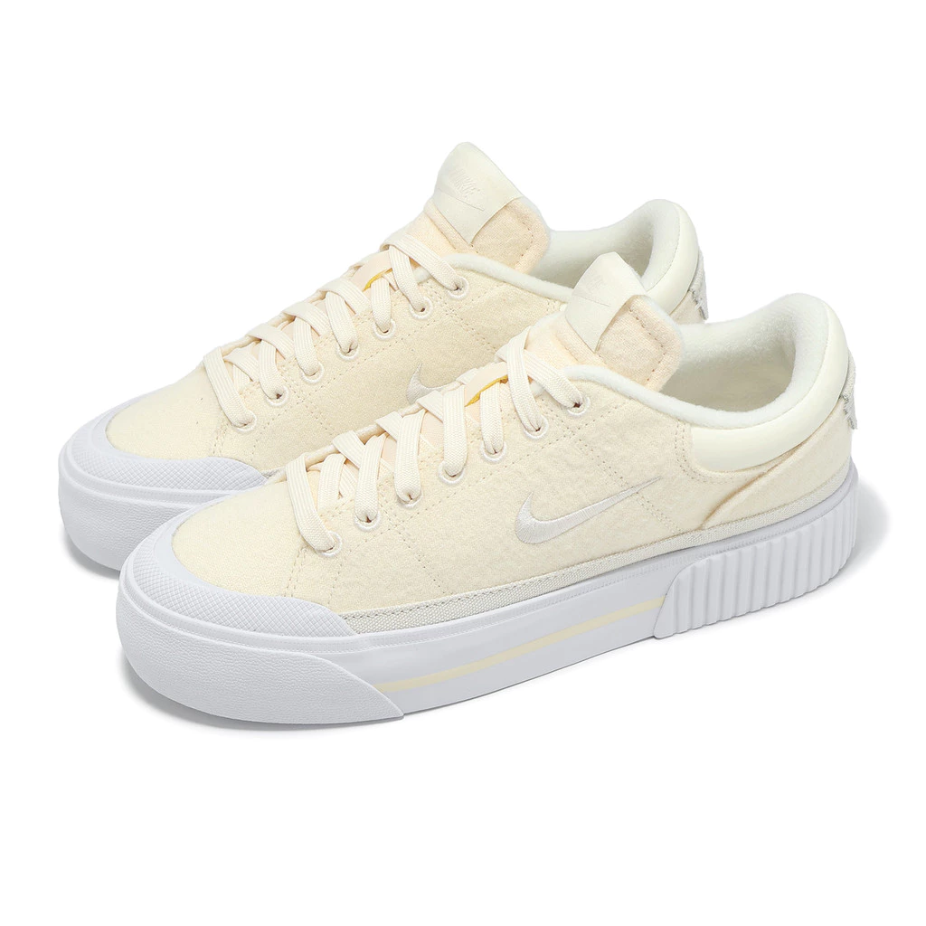 4.5 公分的美腿魔法：Nike Court Legacy Lift (FZ2606-101) 椰奶厚底鞋深度評測與入手指南