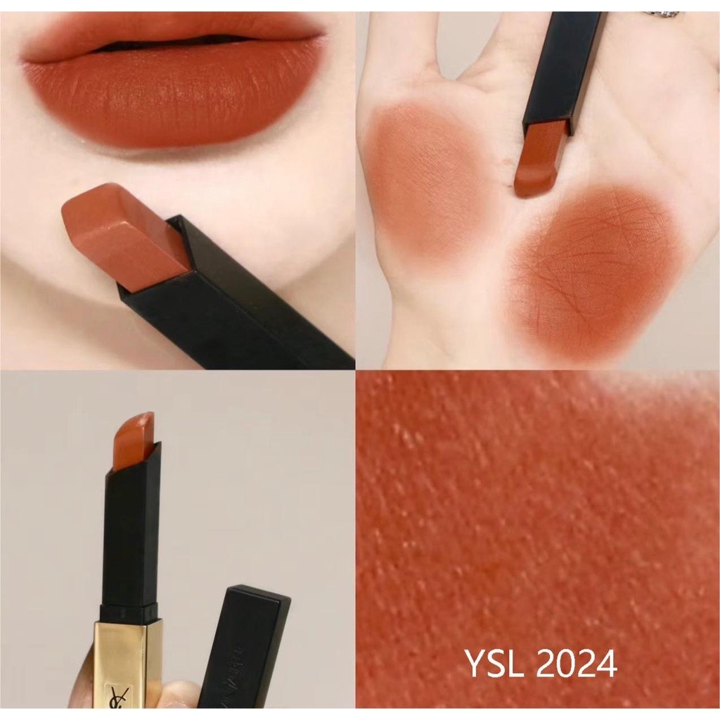 現貨 YSL 聖羅蘭 焰火系列 新色 奢華緞面 絨霧唇膏 ysl小金條口紅 2024 狩獵焰 1966 | 蝦皮購物