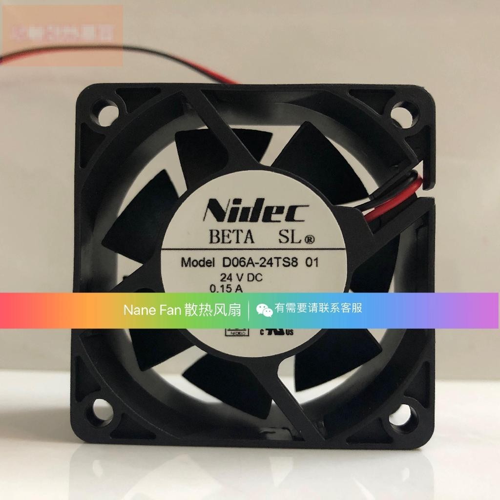 散熱風扇 D06A-24TS8 01 原裝日本Nidec 24VDC 0.15A 60*60*25MM變頻器風扇 | 蝦皮購物