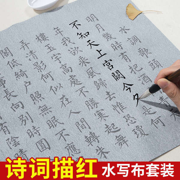 蘇軾【水調歌頭・明月幾時有】書道作品 晋風肉筆 - 書