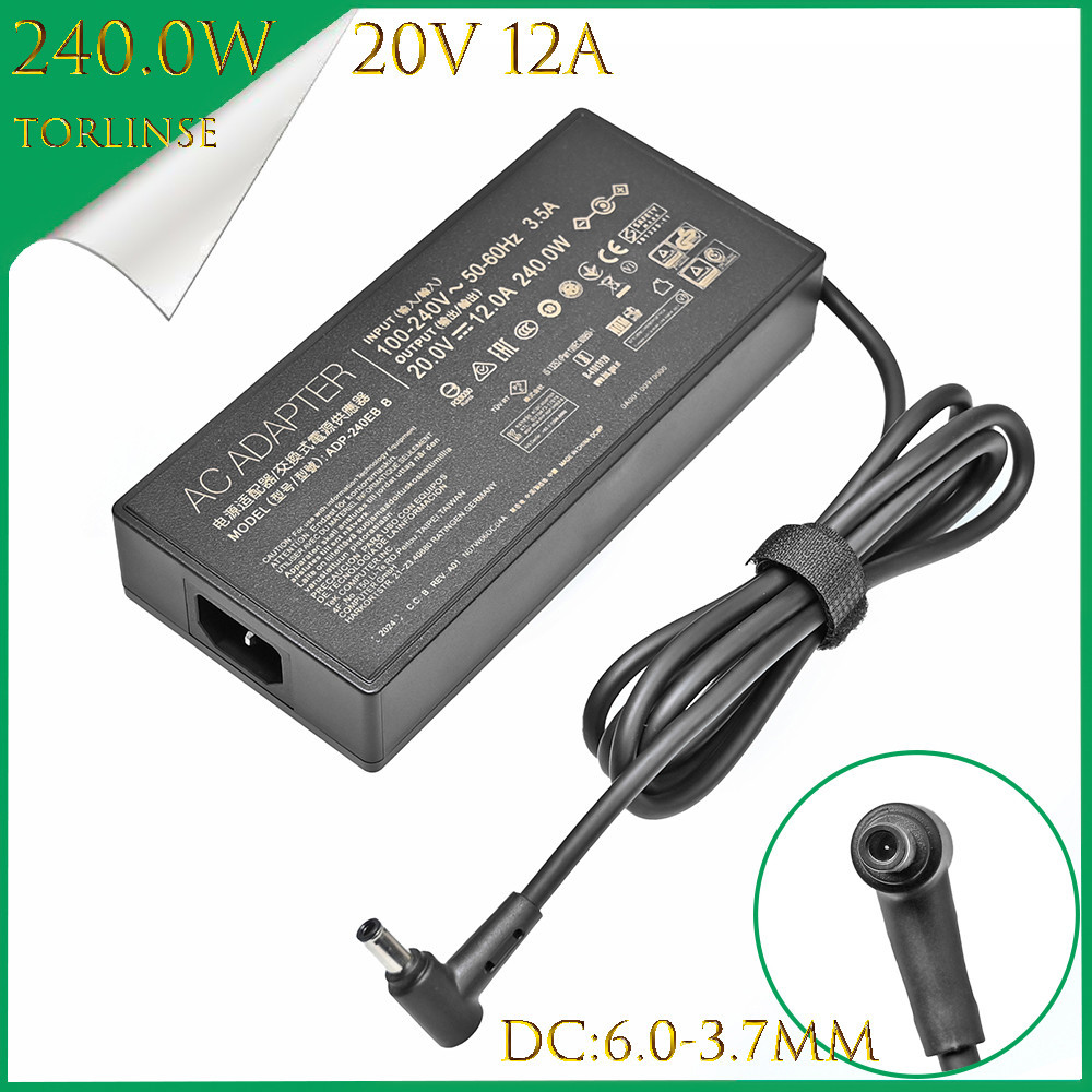 20v 12A 240W 6.0X3.7mm 交流適配器筆記本電腦充電器 ADP-240EB B 適用於華碩 ROG S | 蝦皮購物