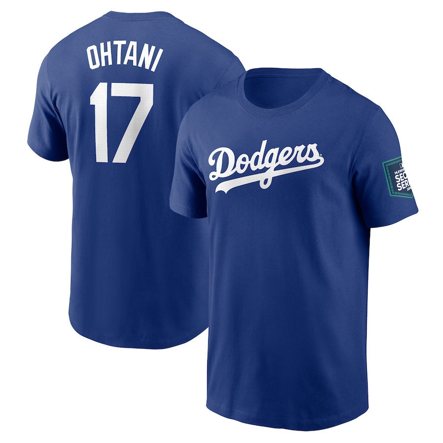 2024 MLB世界巡迴賽首爾洛杉磯道奇隊紀念版速乾T恤短袖【S-3XL】Ohtani 