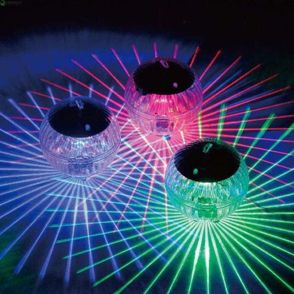 Needway 泳池燈,防水變色浮動泳池燈,小夜燈太陽能圓形 LED 水下球燈花園裝飾 | 蝦皮購物