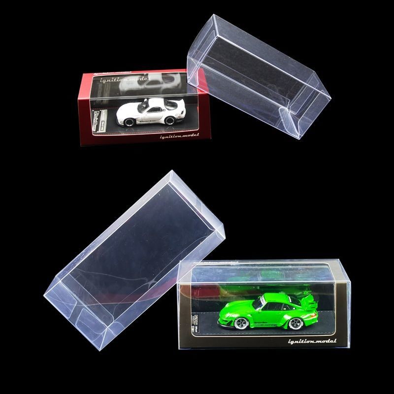 [可折疊設計]IG/INNO/TW/富美1:64pvc透明防塵保護盒IG1:43車模收納展示盒 UPFT | 蝦皮購物