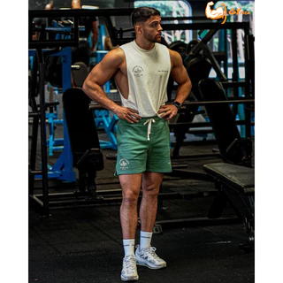 [GYMen] 男士運動短褲 健身健美 寬鬆 大碼 慢跑褲 棉質五分褲子 跑步 籃球 訓練 寬鬆短褲
