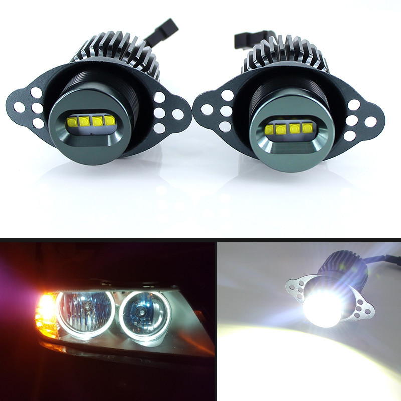 【現貨 天使眼】LED燈BMW E90 E90 E91 318i LCI 40W 解碼LED天使眼 | 蝦皮購物