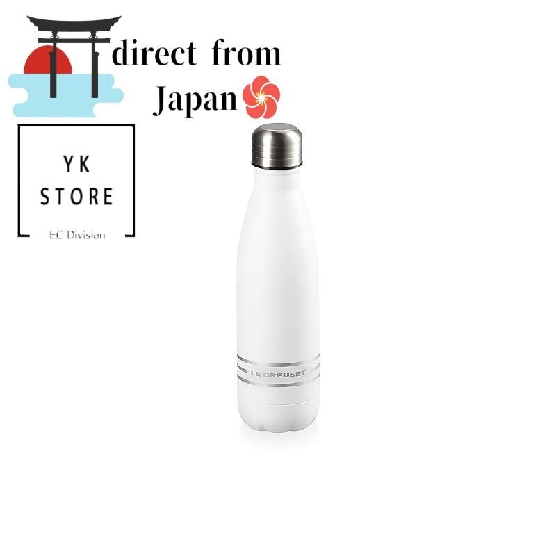 Le Creuset Stainless Steel Water Bottle - 17 Oz, Double-Wall Vacuum Insulated, Matte White 3 thumbnail image