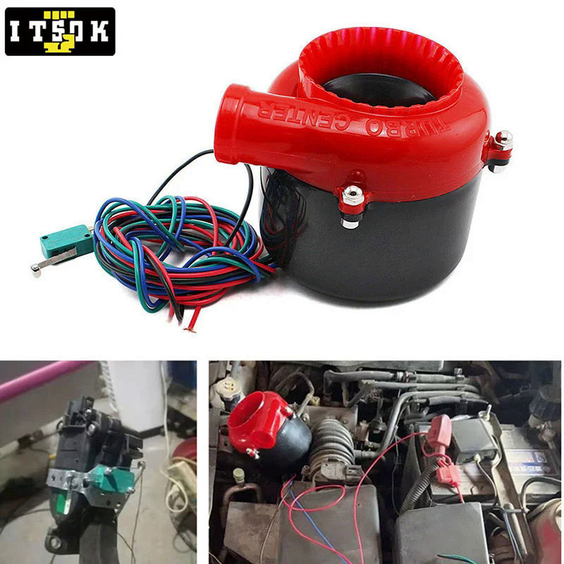 【ITSOK】TURBO 排氣閥汽車發動機假傾倒電子揚聲器警報器強大的增壓卡車後備箱賽車流強 | 蝦皮購物